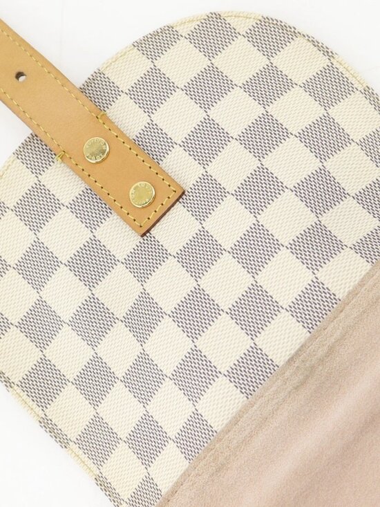 LOUIS VUITTON Speron Backpack Daypack N41578 White Damier Azur Canvas Women main image 9